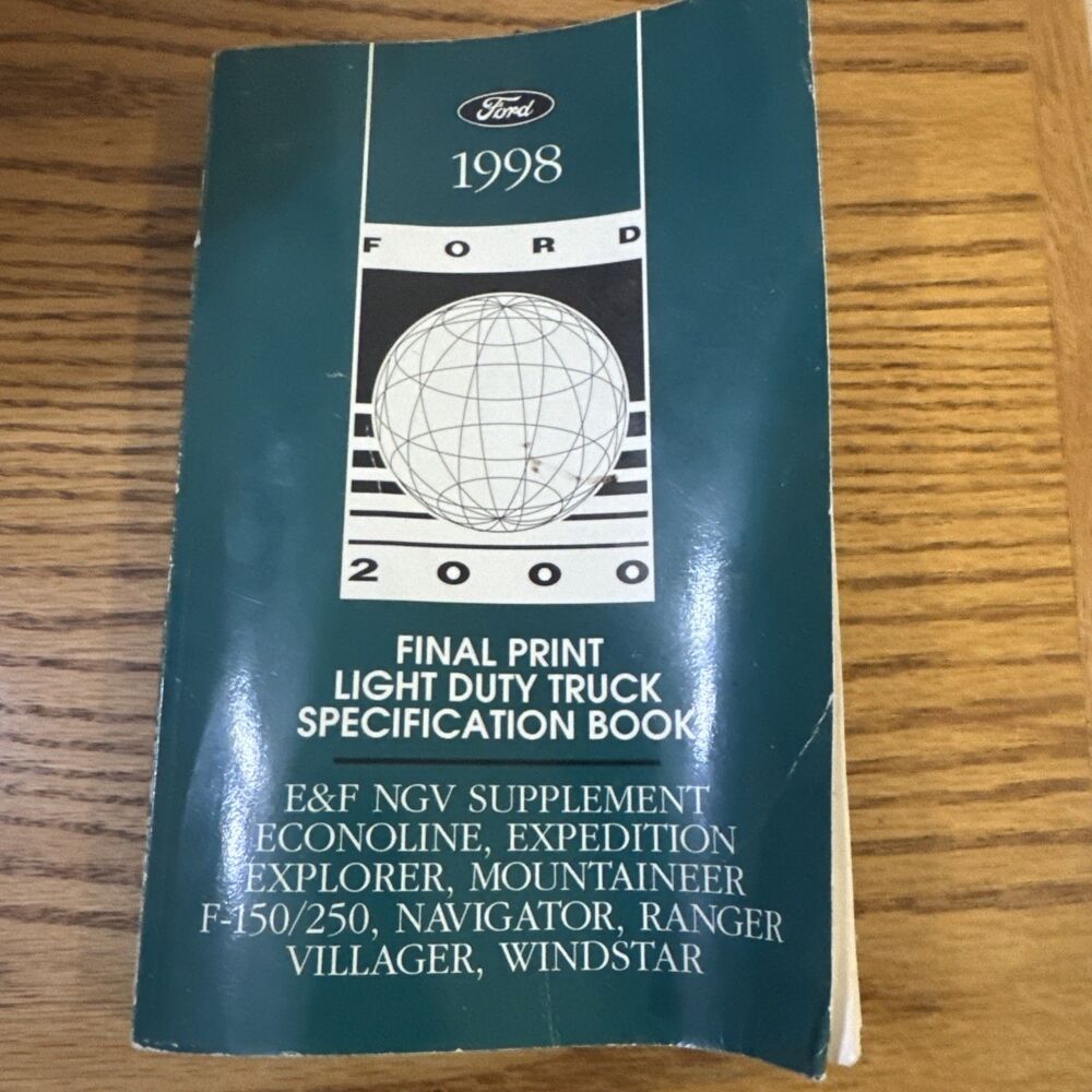 1998 FORD TRUCK SPECIFICATIONS BOOK MANUAL F-150 250 SUPER DUTY RANGER EXPLORER